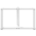 Miniatyrbilde 6 av 10: vidaXL Salongbordben T-formet 2 stk hvit 60x25x(42-43) cm stål