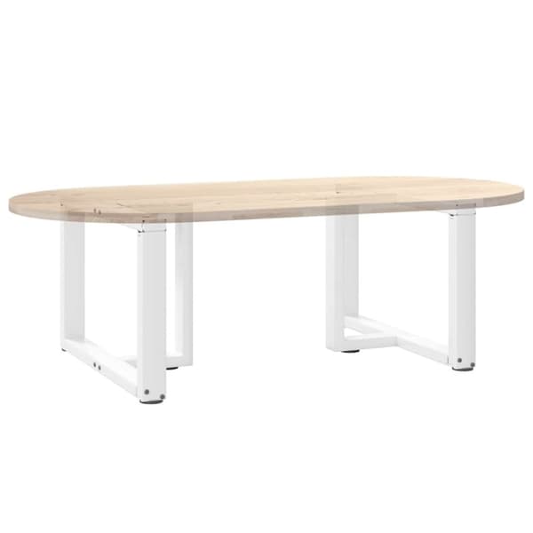 vidaXL Salongbordben T-formet 2 stk hvit 60x25x(42-43) cm stål