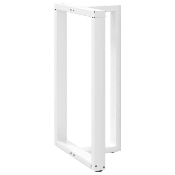vidaXL Baaripöydän jalat T-muotoiset 2 kpl valkoinen 60x35x(100-101) cm teräs