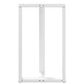 Pikkukuva 6 / 10: vidaXL Baaripöydän jalat T-muotoiset 2 kpl valkoinen 60x35x(100-101) cm teräs