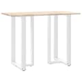 Pikkukuva 8 / 10: vidaXL Baaripöydän jalat T-muotoiset 2 kpl valkoinen 60x35x(100-101) cm teräs