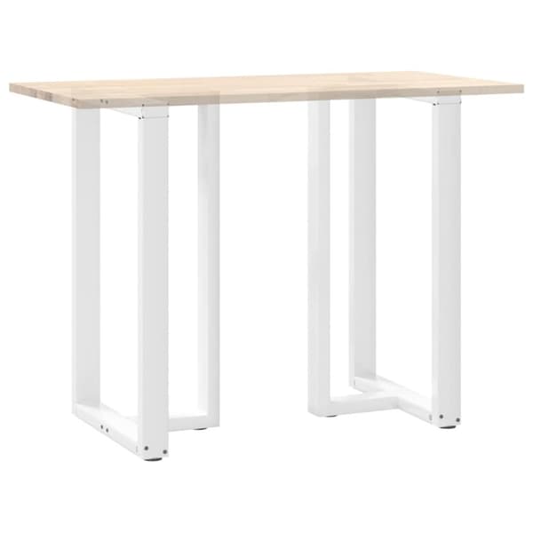 vidaXL Baaripöydän jalat T-muotoiset 2 kpl valkoinen 60x35x(100-101) cm teräs