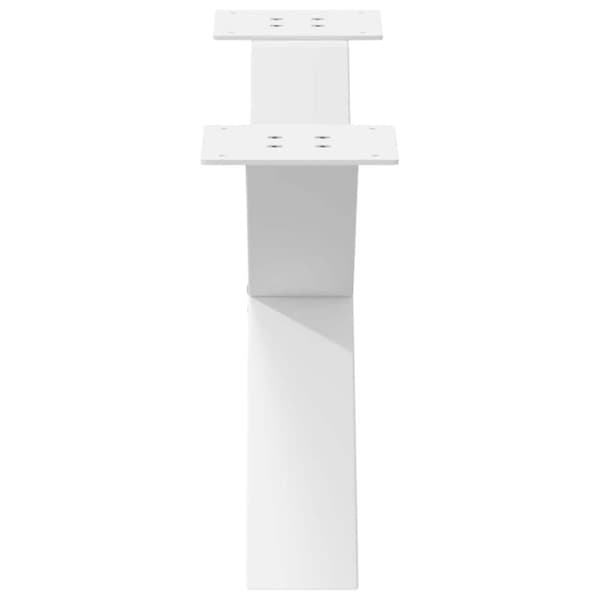 vidaXL Salongbordben X-formet 2 stk hvit 70 x (30-31) cm stål