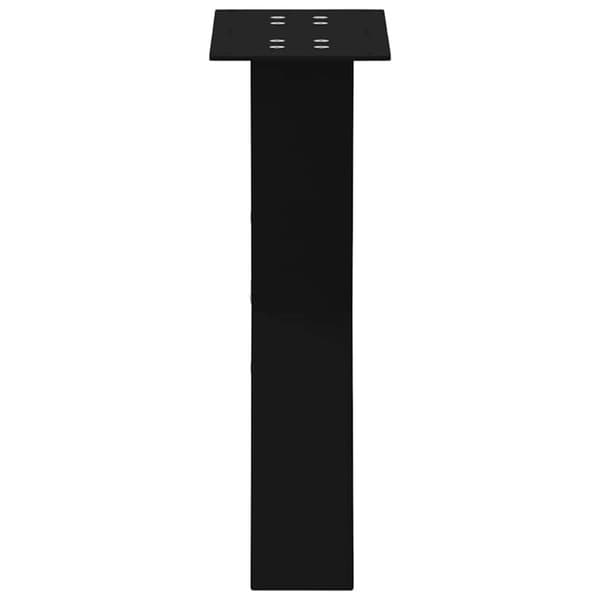 vidaXL Salongbordben X-formet 2 stk svart 28x(42-43) cm stål
