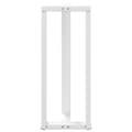 Miniatyrbilde 6 av 10: vidaXL Barbordben T-formet 2 stk hvit 50x35x(100-101) cm stål