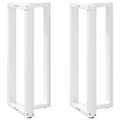 Miniatyrbilde 1 av 10: vidaXL Barbordben T-formet 2 stk hvit 50x35x(100-101) cm stål