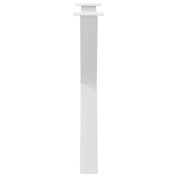 vidaXL Matbordsben X-formad 3 st vit 80x(72-73) cm stål