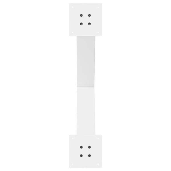vidaXL Matbordsben X-formad 3 st vit 80x(72-73) cm stål