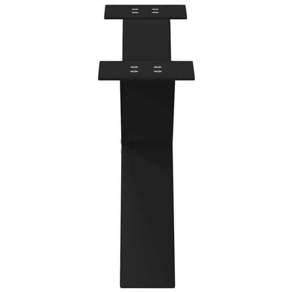 vidaXL Soffbordsben X-formade 2 st svart 70x(30-31) cm stål