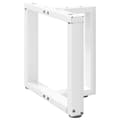Pikkukuva 4 / 10: vidaXL Sohvapöydän jalat T-muotoiset 2 kpl valkoinen 50x25x(42-43) cm teräs