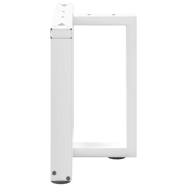 vidaXL Sohvapöydän jalat T-muotoiset 2 kpl valkoinen 50x25x(42-43) cm teräs