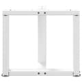 Pikkukuva 6 / 10: vidaXL Sohvapöydän jalat T-muotoiset 2 kpl valkoinen 50x25x(42-43) cm teräs