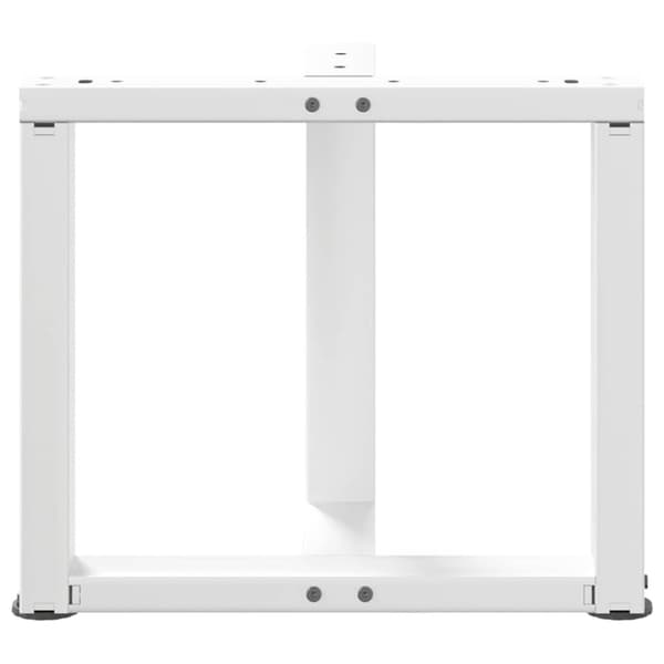 vidaXL Sohvapöydän jalat T-muotoiset 2 kpl valkoinen 50x25x(42-43) cm teräs