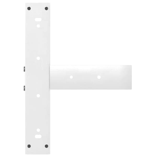 vidaXL Sohvapöydän jalat T-muotoiset 2 kpl valkoinen 50x25x(42-43) cm teräs