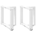 Pikkukuva 1 / 10: vidaXL Sohvapöydän jalat T-muotoiset 2 kpl valkoinen 50x25x(42-43) cm teräs