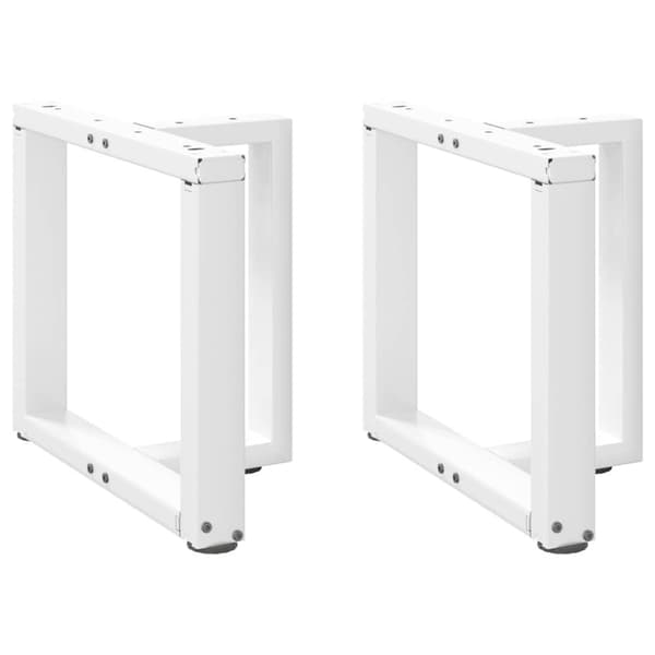 vidaXL Sohvapöydän jalat T-muotoiset 2 kpl valkoinen 50x25x(42-43) cm