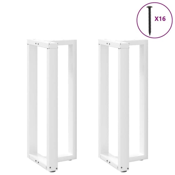 vidaXL Baaripöydän jalat T-muotoiset 2 kpl 50x35x(100-101) cm teräs