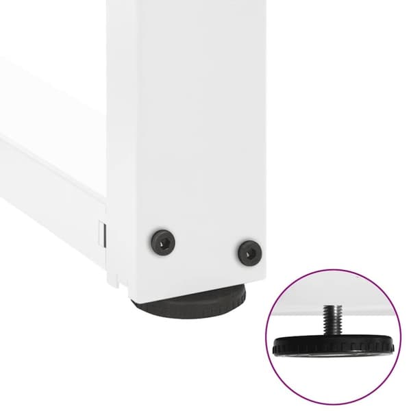 vidaXL Baaripöydän jalat T-muotoiset 2 kpl 50x35x(100-101) cm teräs