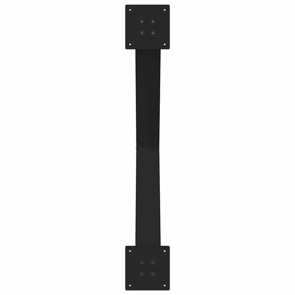 vidaXL Spisebordsben X-formet 3 stk 90x(72-73) cm stål sort