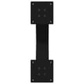 Pikkukuva 7 / 10: vidaXL Ruokapöydän jalat X-muotoiset 2 kpl musta 50x(72-73) cm teräs