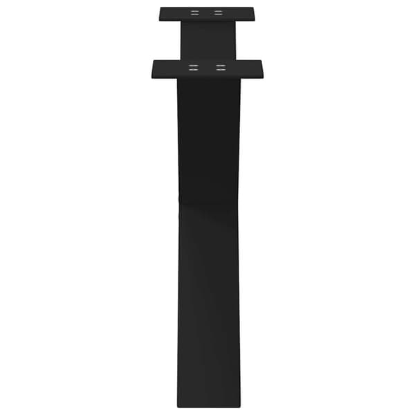 vidaXL Salongbordben X-formet 2 stk svart 70 x (42-43) cm stål