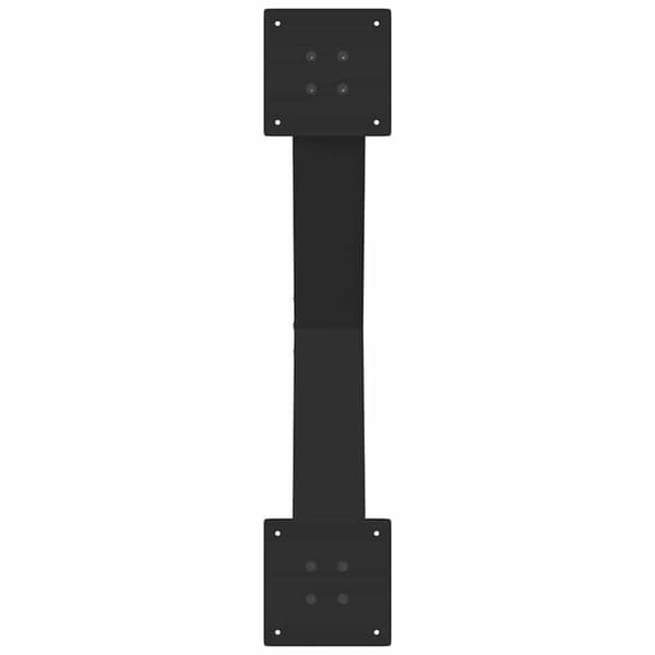 vidaXL Salongbordben X-formet 2 stk svart 70 x (42-43) cm stål