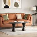 Pikkukuva 2 / 10: vidaXL Sohvapöydän jalat X-muotoiset 2 kpl musta 38x(42-43) cm teräs
