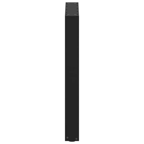 vidaXL sofabordben U-formet 2 stk. 60x(72-73) cm stål sort