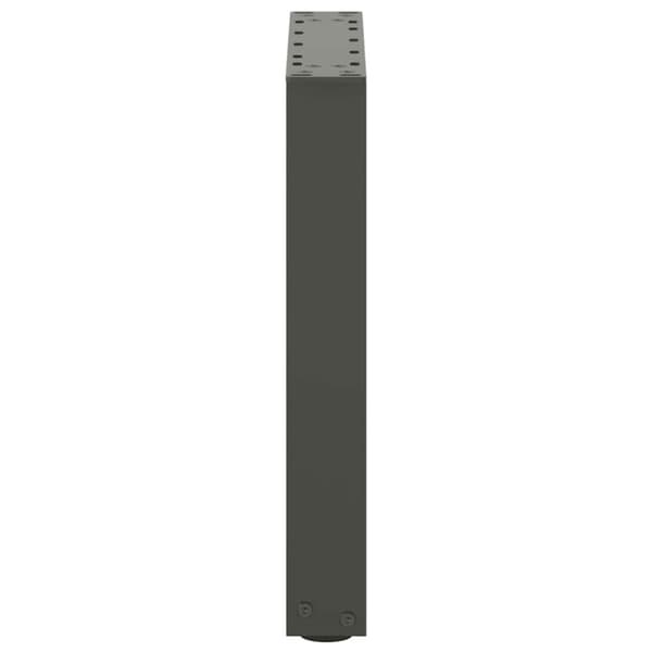 vidaXL Sohvapöydän jalat U-muotoiset 2 kpl antrasiitti 28x(42-43) cm teräs