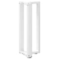 Pikkukuva 4 / 10: vidaXL Konsolipöydän jalat T-muotoiset 2 kpl valkoinen 38x25x(72-73) cm teräs