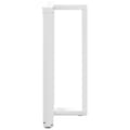 Miniatyrbillede 5 af 10: vidaXL barbordsben T-formet 2 stk 60x35x(90-91) cm stål hvid