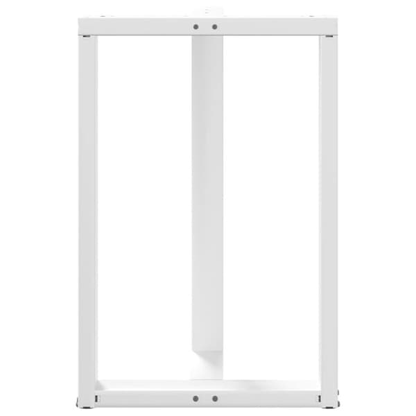 vidaXL barbordsben T-formet 2 stk 60x35x(90-91) cm stål hvid