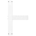 Miniatyrbillede 7 af 10: vidaXL barbordsben T-formet 2 stk 60x35x(90-91) cm stål hvid
