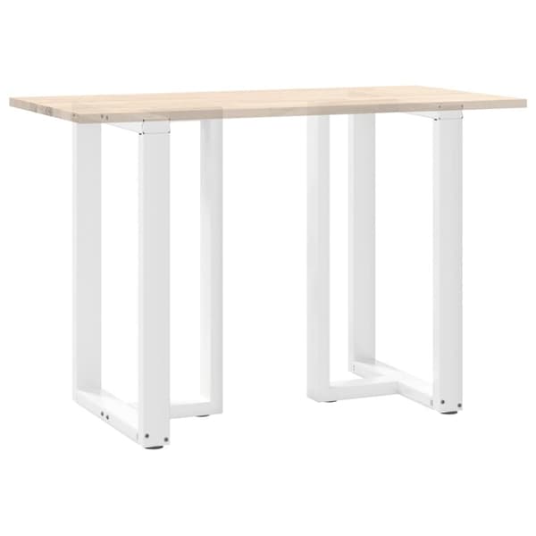 vidaXL barbordsben T-formet 2 stk 60x35x(90-91) cm stål hvid