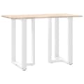 Miniatyrbillede 8 af 10: vidaXL barbordsben T-formet 2 stk 60x35x(90-91) cm stål hvid
