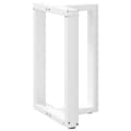 Pikkukuva 4 / 10: vidaXL Ruokapöydän jalat T-muotoiset 2 kpl valkoinen 50x35x(72-73) cm teräs