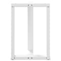 Pikkukuva 5 / 10: vidaXL Ruokapöydän jalat T-muotoiset 2 kpl valkoinen 50x35x(72-73) cm teräs