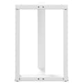 Pikkukuva 6 / 10: vidaXL Ruokapöydän jalat T-muotoiset 2 kpl valkoinen 50x35x(72-73) cm teräs