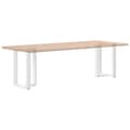 Pikkukuva 8 / 10: vidaXL Ruokapöydän jalat T-muotoiset 2 kpl valkoinen 50x35x(72-73) cm teräs