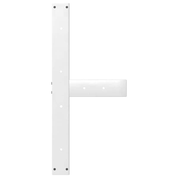 vidaXL ruokapöydän jalat T-muotoiset 2 kpl valkoinen 80x35x(72-73) cm
