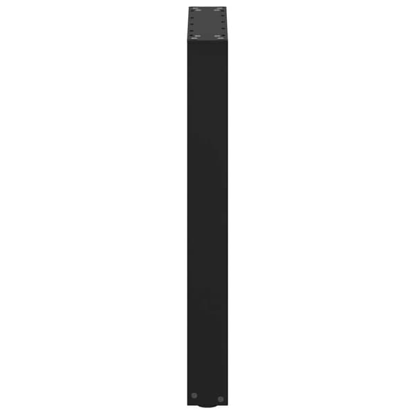 vidaXL ruokapöydän jalat U-muotoiset 2 kpl Musta 50x(72-73) cm Teräs
