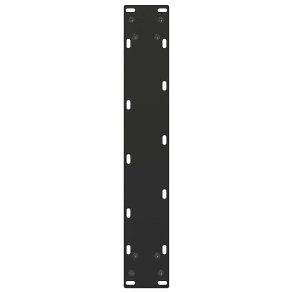 vidaXL ruokapöydän jalat U-muotoiset 2 kpl Musta 50x(72-73) cm Teräs