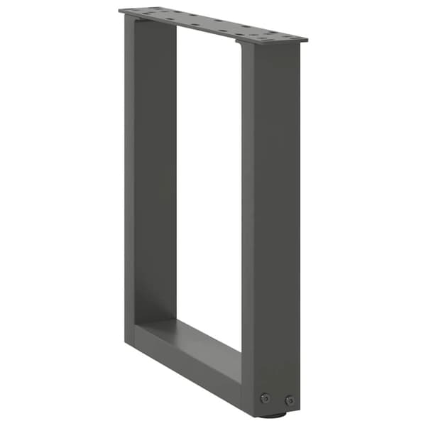 vidaXL sohvapöydän jalat U-muotoiset 2 kpl antrasiittia 38x(42-43) cm