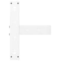 Pikkukuva 7 / 10: vidaXL Baaripöydän jalat T-muotoiset 2 kpl valkoinen 40x35x(110-111) cm teräs