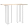 Pikkukuva 8 / 10: vidaXL Baaripöydän jalat T-muotoiset 2 kpl valkoinen 40x35x(110-111) cm teräs