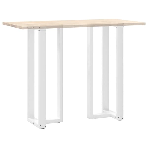 vidaXL Baaripöydän jalat T-muotoiset 2 kpl valkoinen 40x35x(110-111) cm teräs