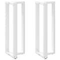 Pikkukuva 1 / 10: vidaXL Baaripöydän jalat T-muotoiset 2 kpl valkoinen 40x35x(110-111) cm teräs