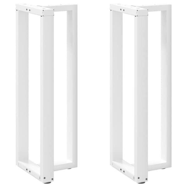 vidaXL Baaripöydän jalat T-muotoiset 2 kpl valkoinen 40x35x(110-111) cm teräs