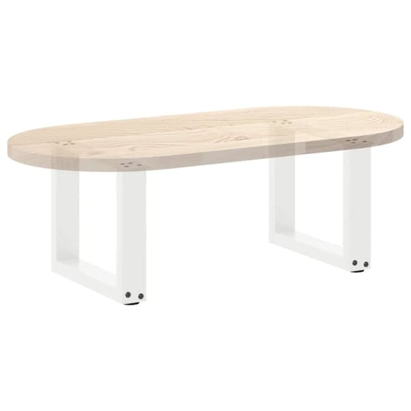 vidaXL sohvapöydän jalat U-muotoiset 2 kpl Valkoinen 40x(30-31) cm