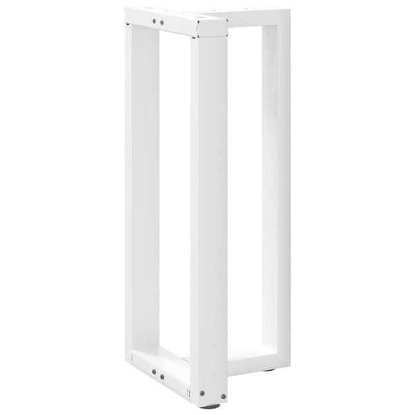 vidaXL Baaripöydän jalat T-muotoiset 2 kpl valkoinen 50x35x(90-91) cm teräs